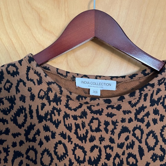 Emerson Fry Leopard Print Dress Sz S - Picture 2 of 4